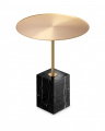 Cole Side Table brass/black
