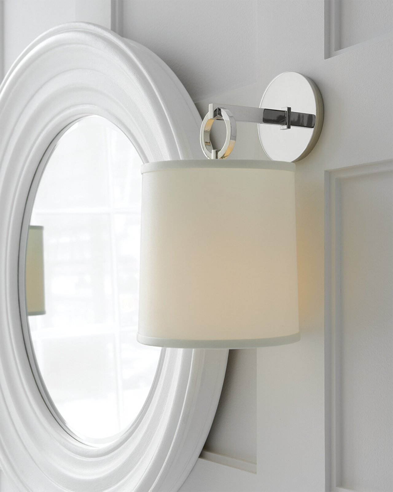 French Cuff Sconce Polished Nickel