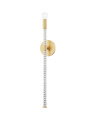 Pippin vegglampe antikk messing