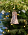 Isoble Glass Bell Ornament Champagne