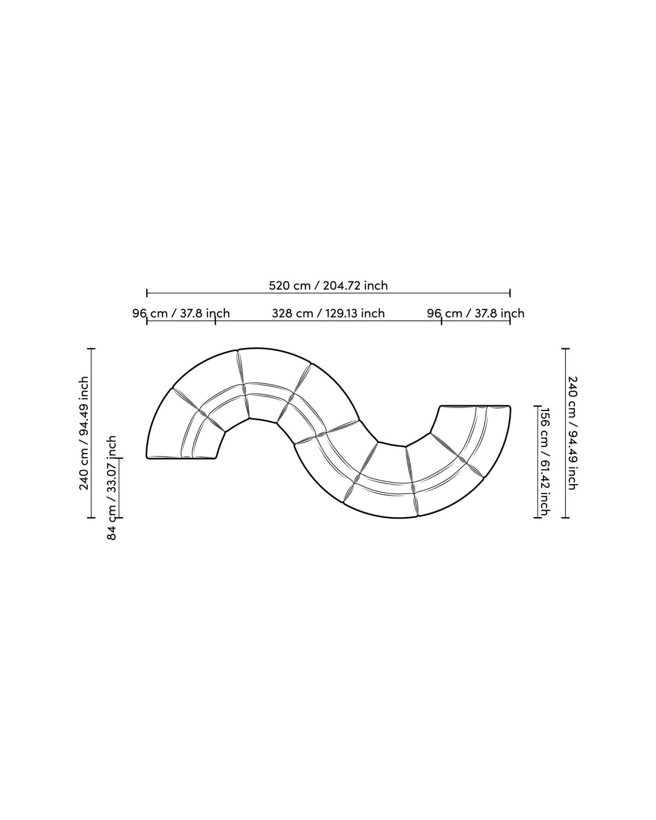 Lindau Module Outside Corner Lyssa Off-white
