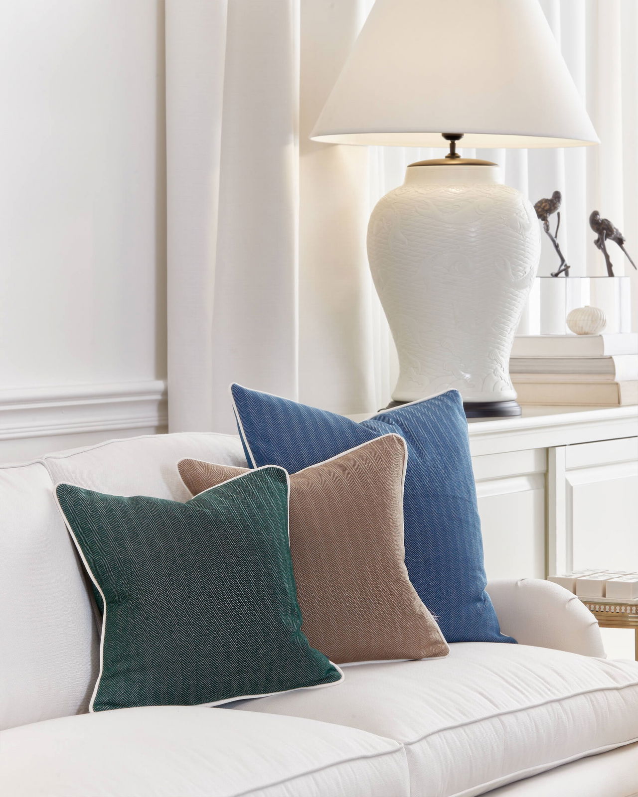 Colleen kuddfodral blå