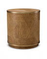 Velutto Side Table Oak Veneer Brass