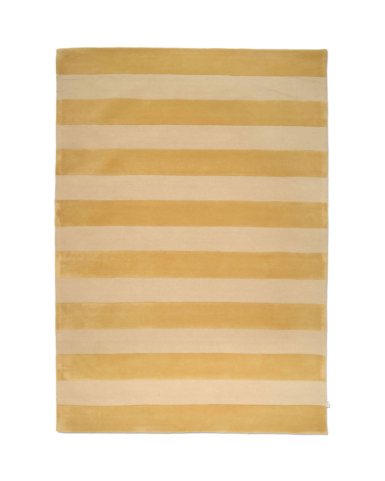 Stripe Boucle Rug yellow