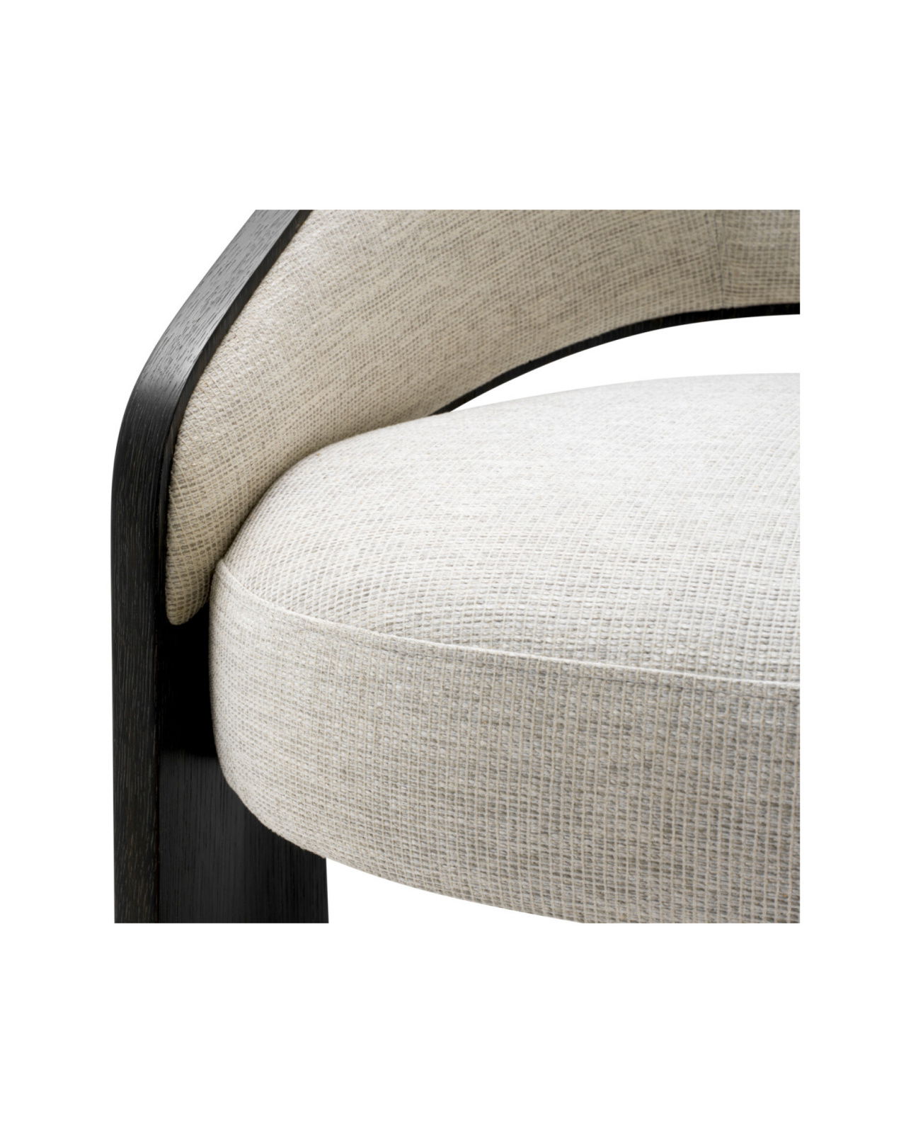 Zephira Fauteuil Donkergrijs Eiken