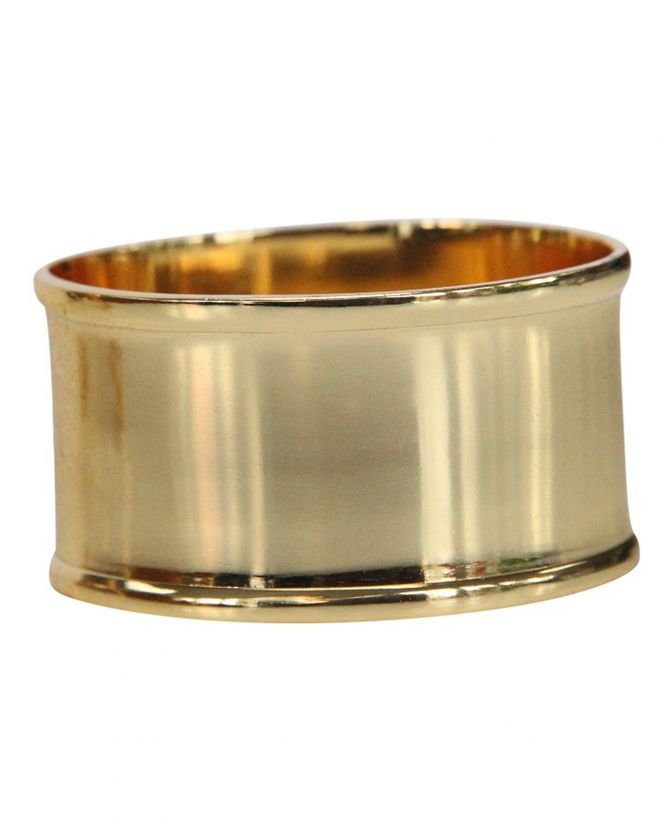 Napkin ring brass oval