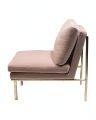 April lounge chair ivory / brass