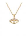 Petite Greek Eye necklace crystal