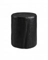 Timber side table / stool metal black