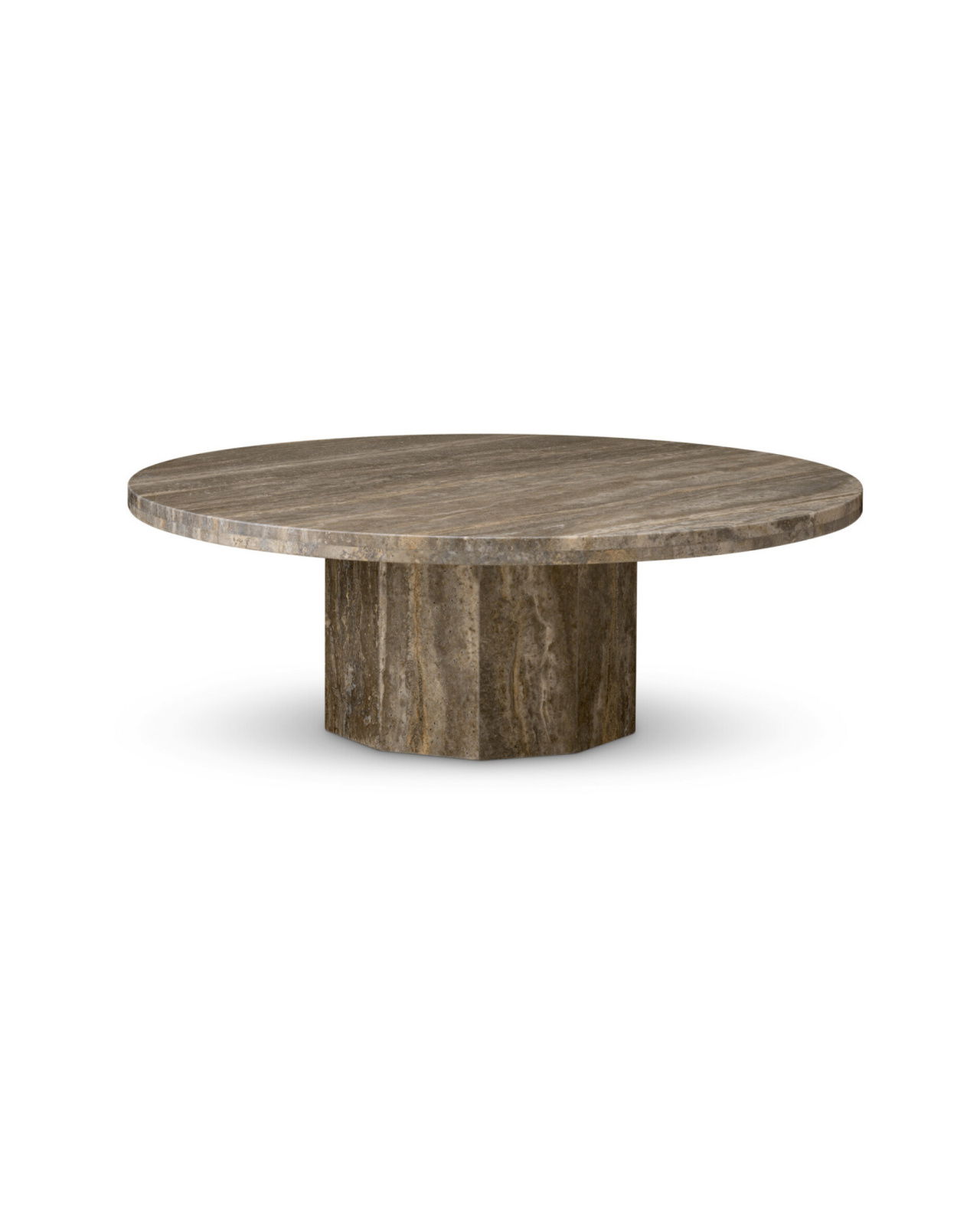 Florence Coffee Table Silver Travertine