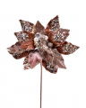 Poinsettia Decorative Branch Brown