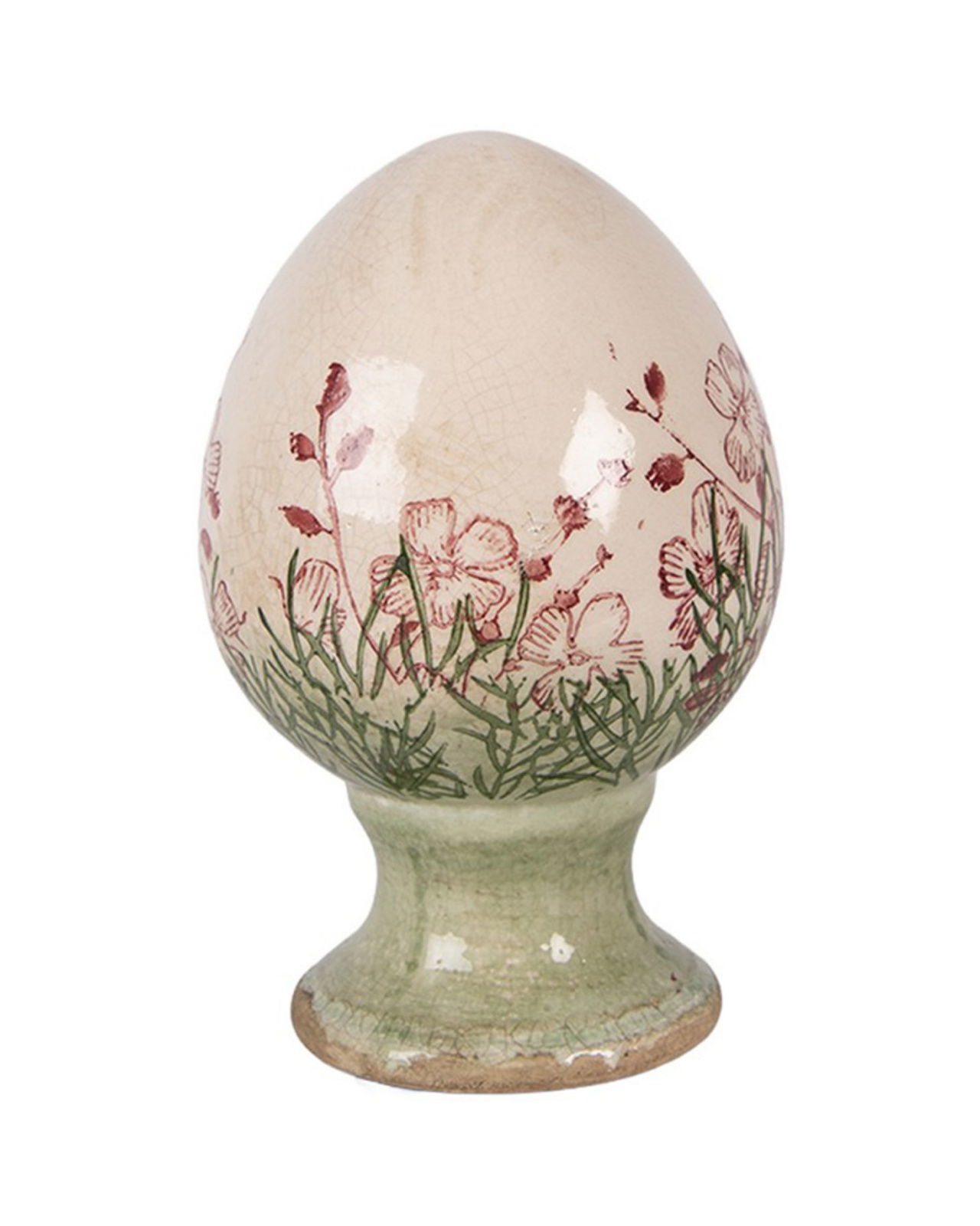 Meadow keramisch ei op voet