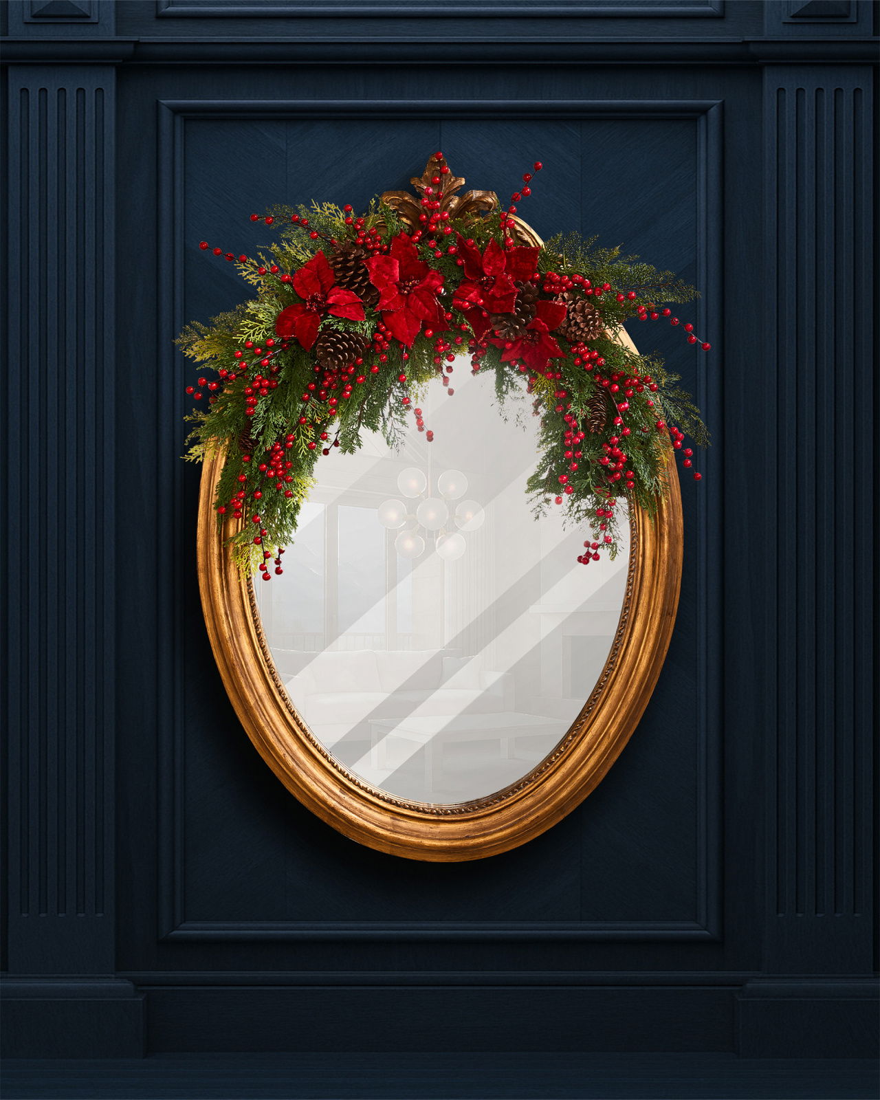 Celeste blomsterdekoration 86cm