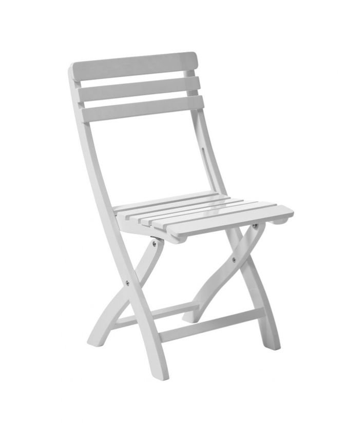 Clarish sammenleggbar stol, hvit