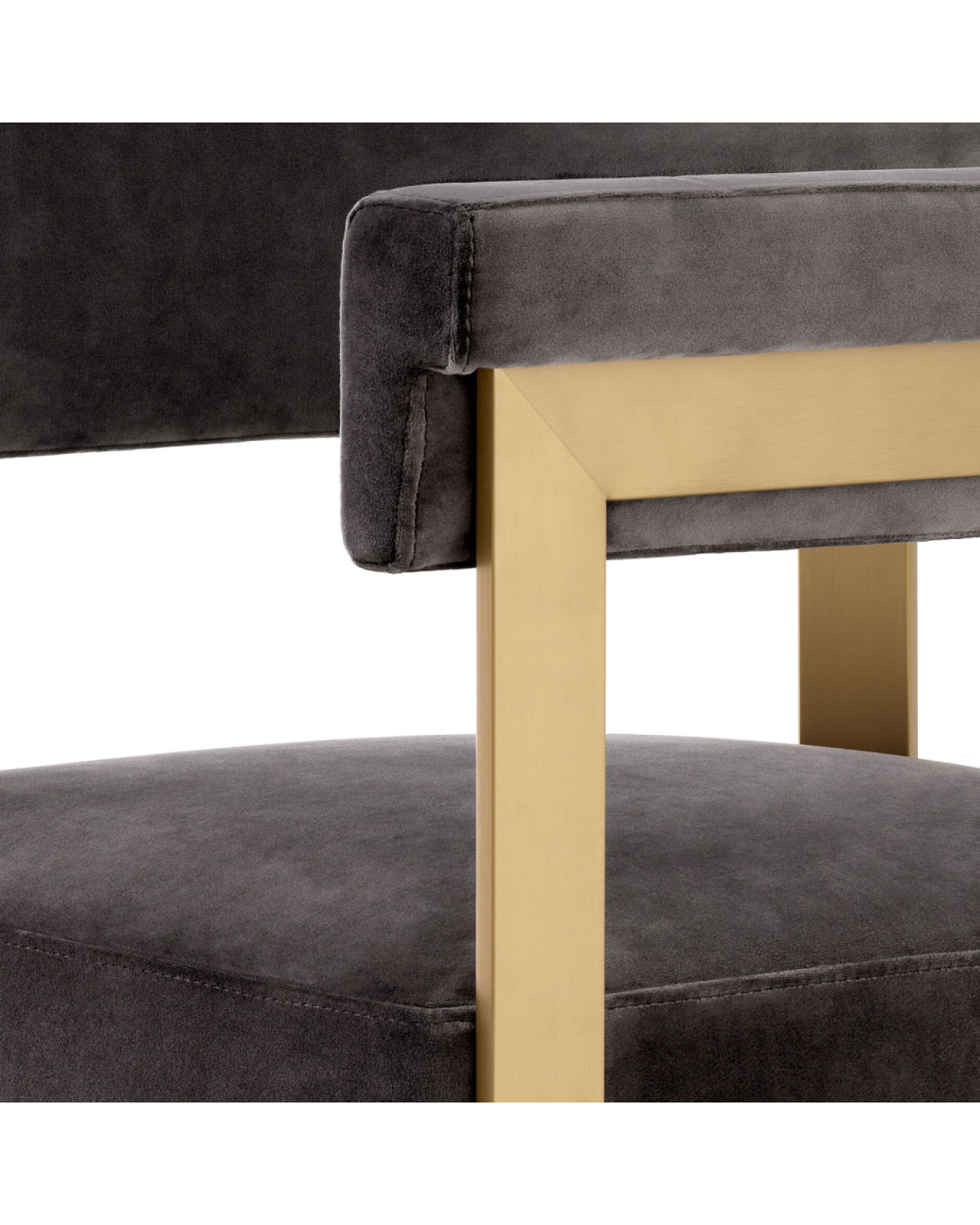 Clubhouse Bar Stool Savona Grey Velvet