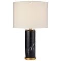 Cliff Table Lamp Black Marble