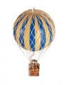 Hot Air Balloon Floating The Skies, blue
