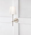 Bryant Sconce Polished Nickel/White Glass