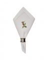 Christmas Holly Berry Napkin White