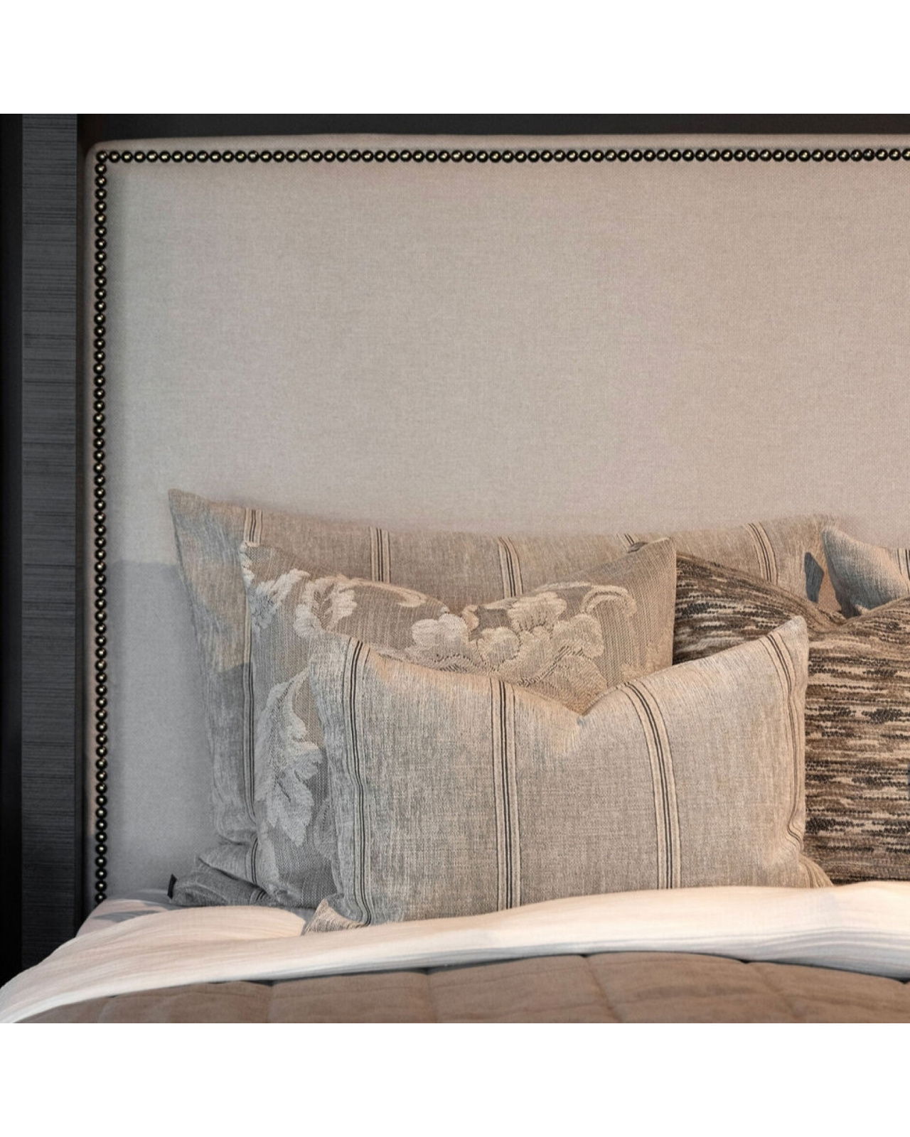 Serena Stripe Cushion Cover Oyster