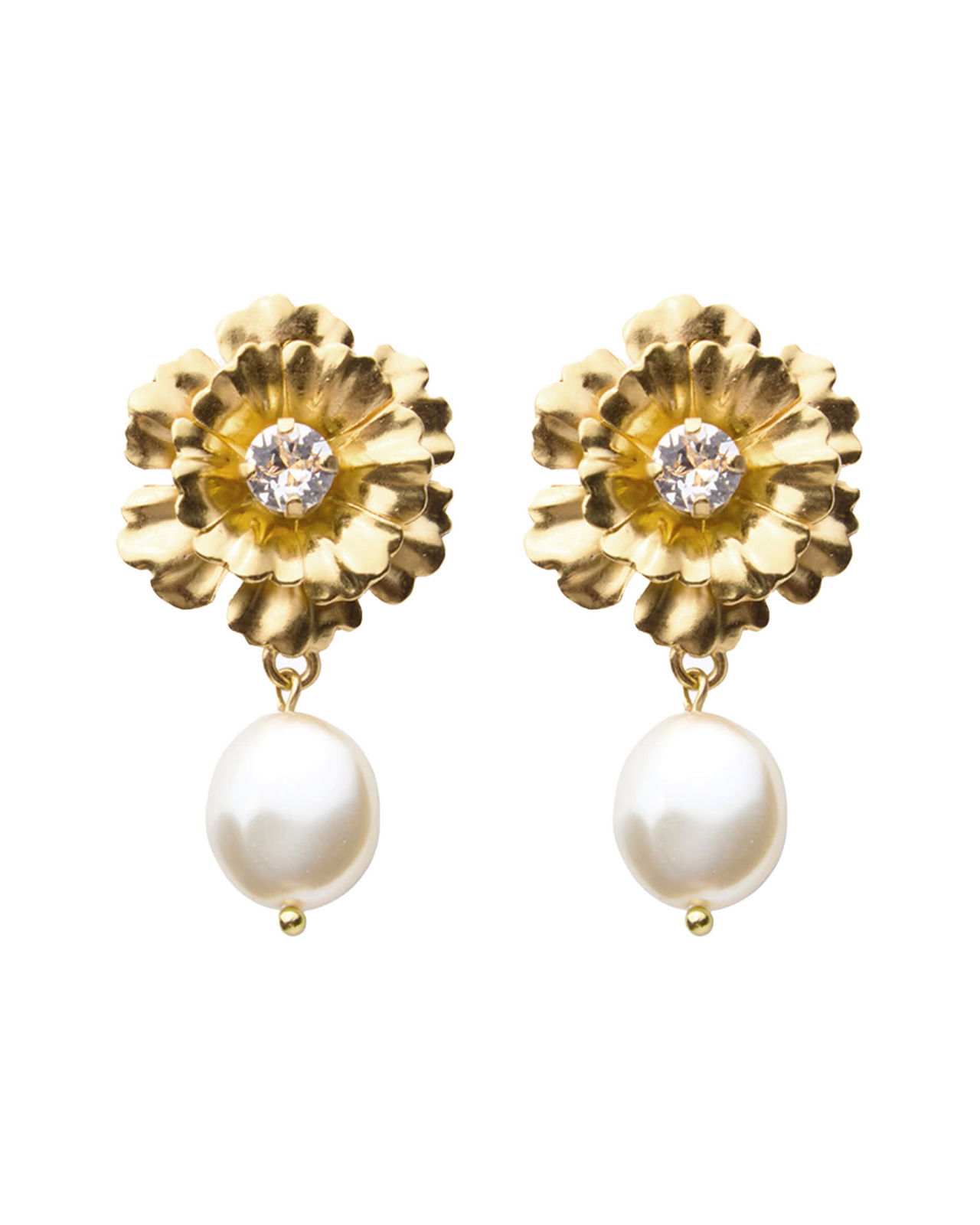 Blossom pearl korvakorut crystal