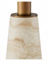 Genova Dining Table Travertine/Brushed Brass