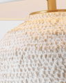 Avedon Small Table Lamp White Rattan