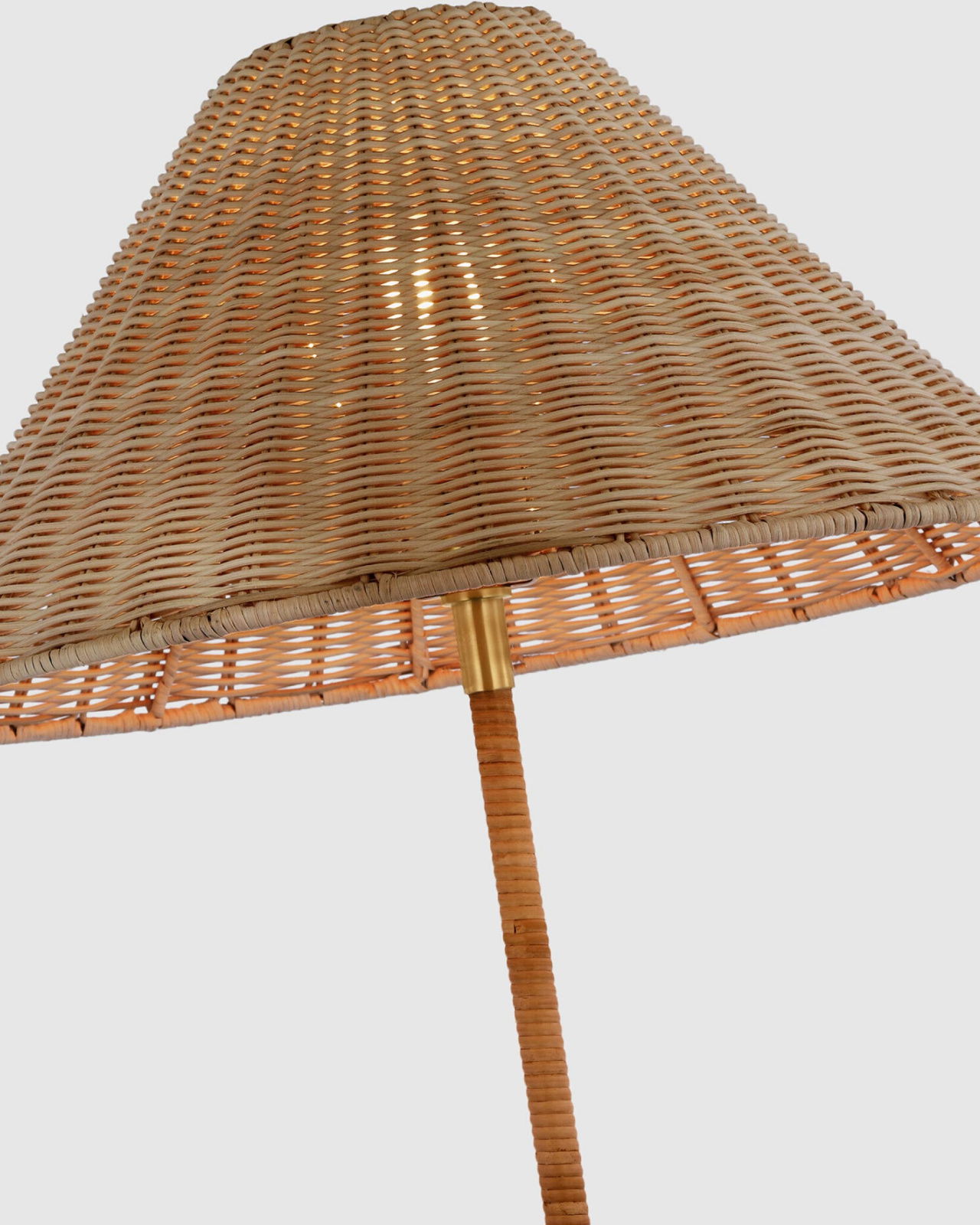 Wimberley Wrapped Floor Lamp Brass