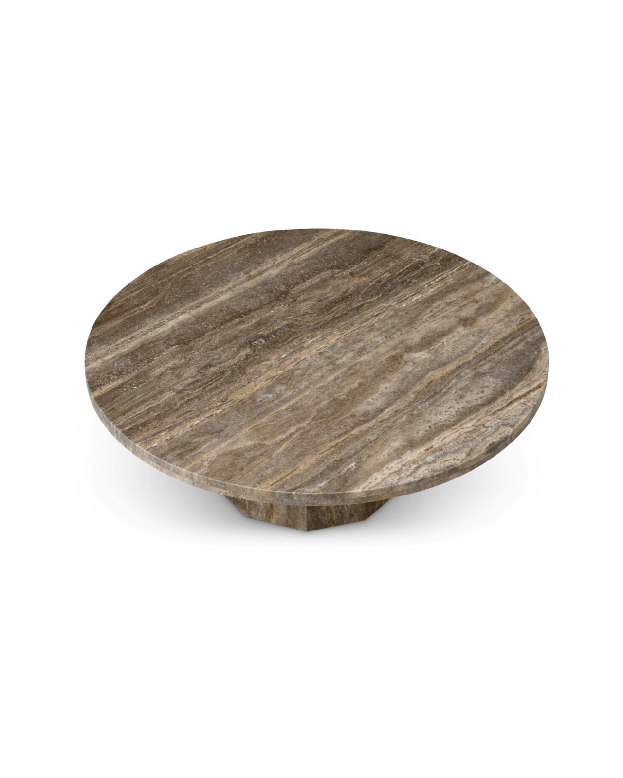 Florence Coffee Table Silver Travertine