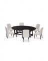 Balmoral Dining Table With Venice Dining Chair Sand