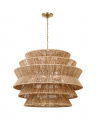 Antigua XL Drum Chandelier Natural Abaca