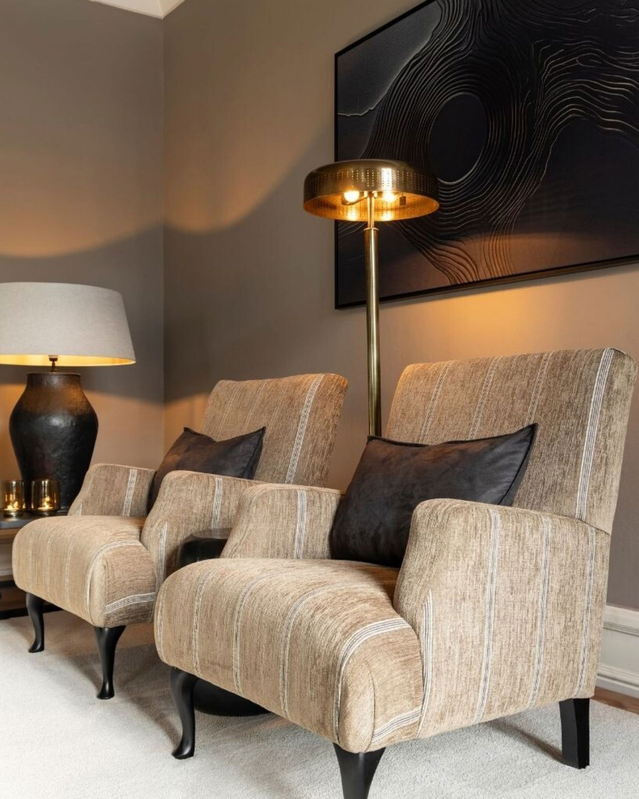 Camora Cushion Cover Dark Brown