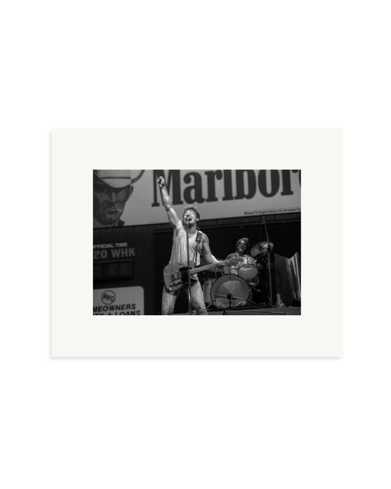 Bruce Springsteen & Max Weinberg of The E Street Band 1985 Print Only / Small
