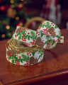Holly Season textile ribbon beige/red/green 9 m
