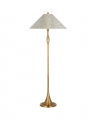 Romero Floor Lamp Antique Brass/Taupe