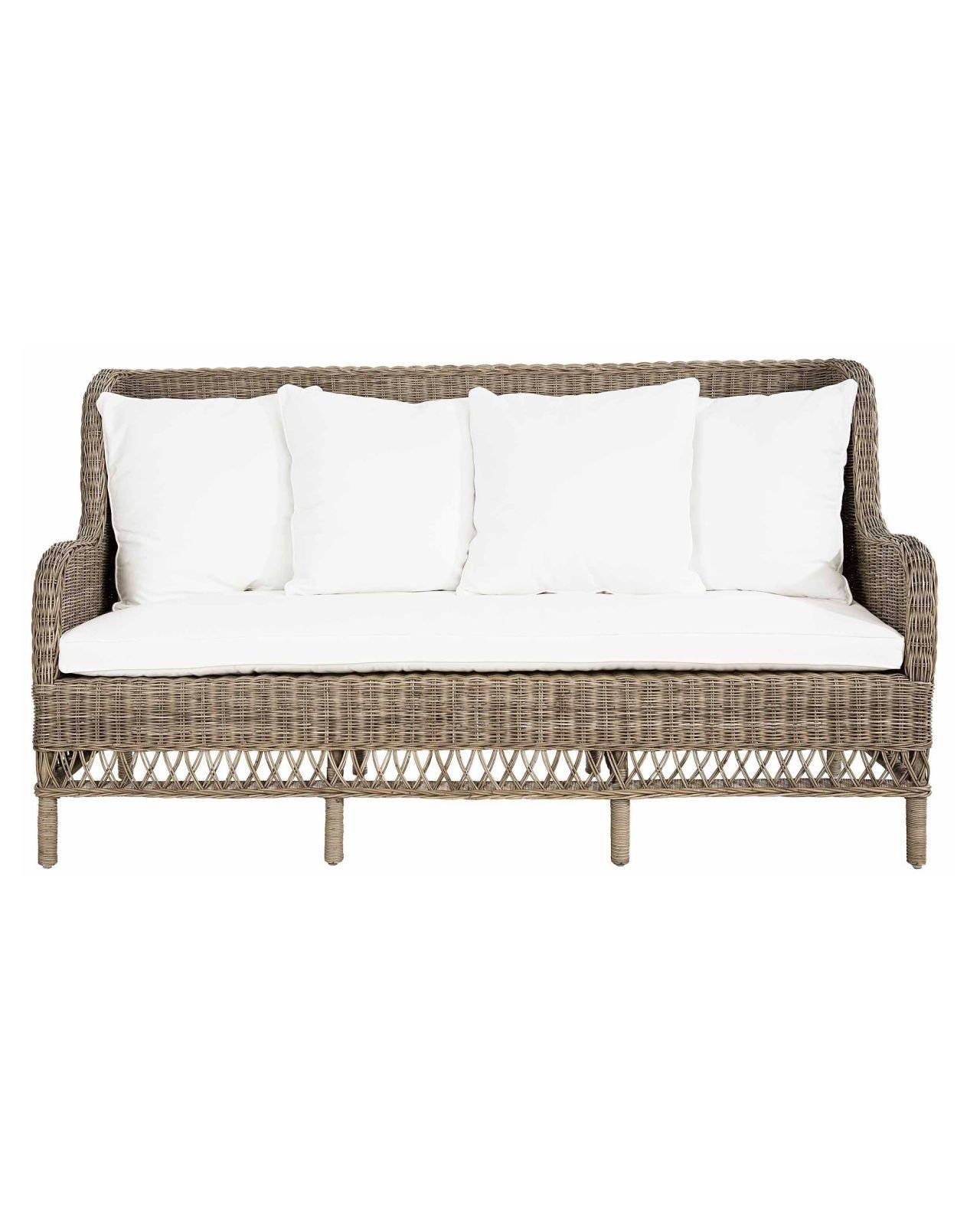 Estelle Couch, rattan, including cushions