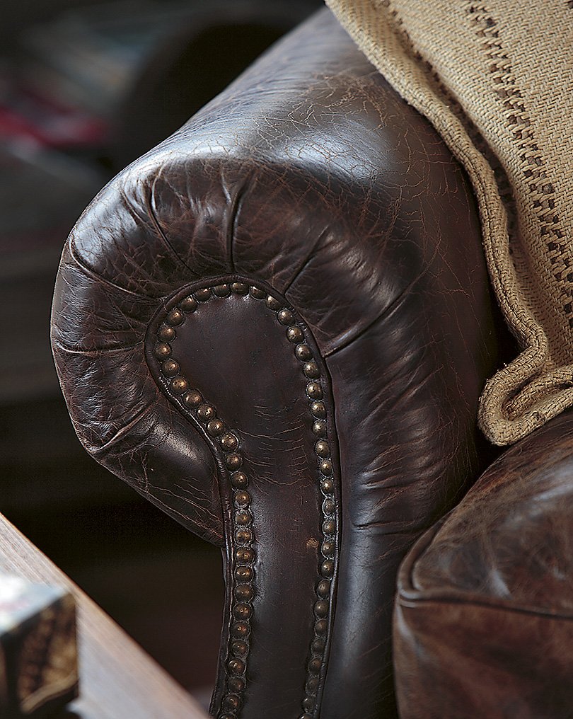 Kensington Sofa, Leather, Fudge