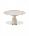 Genova Dining Table Travertine/Brushed Brass