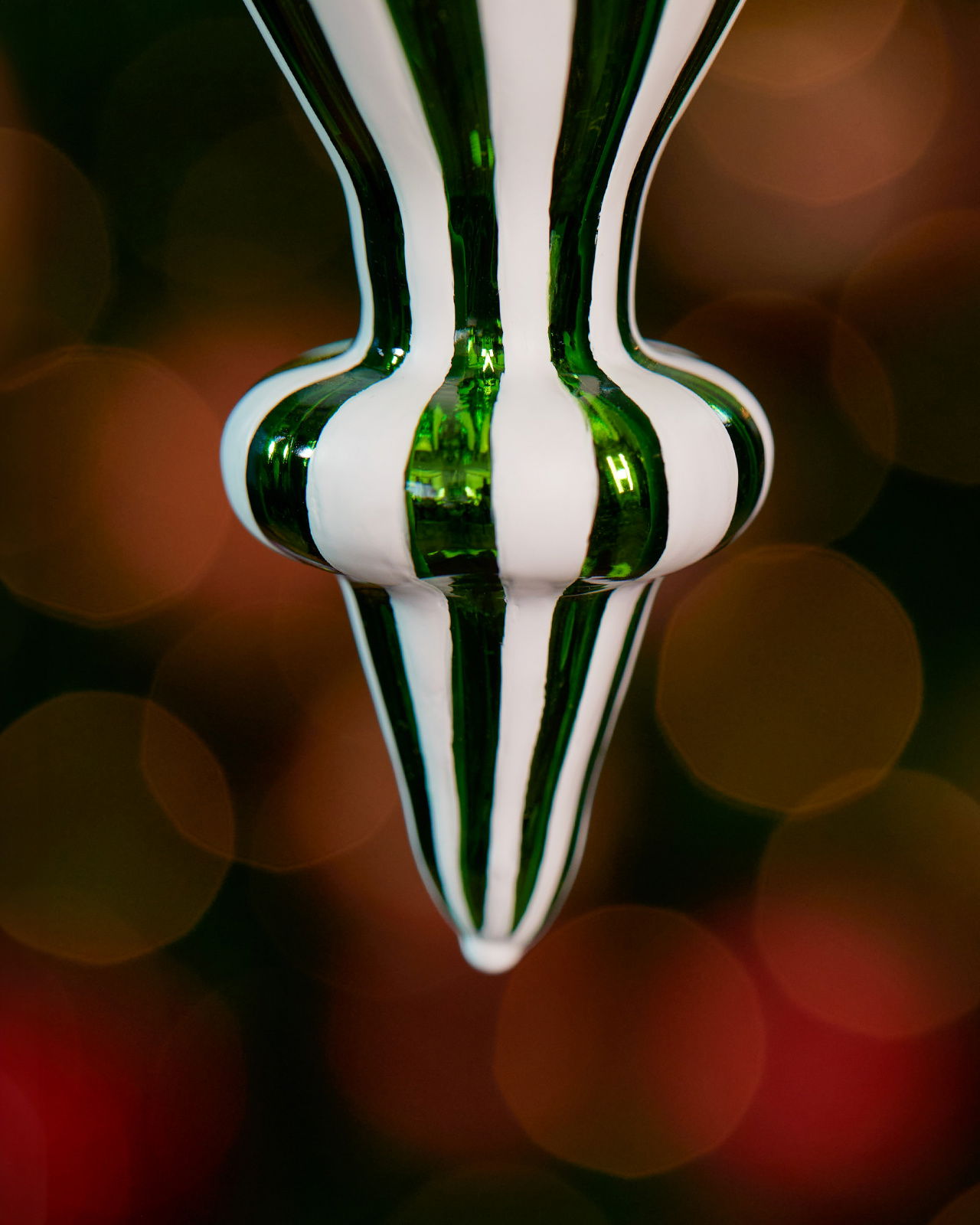 Spire Stag kerstboomversiering groen/wit