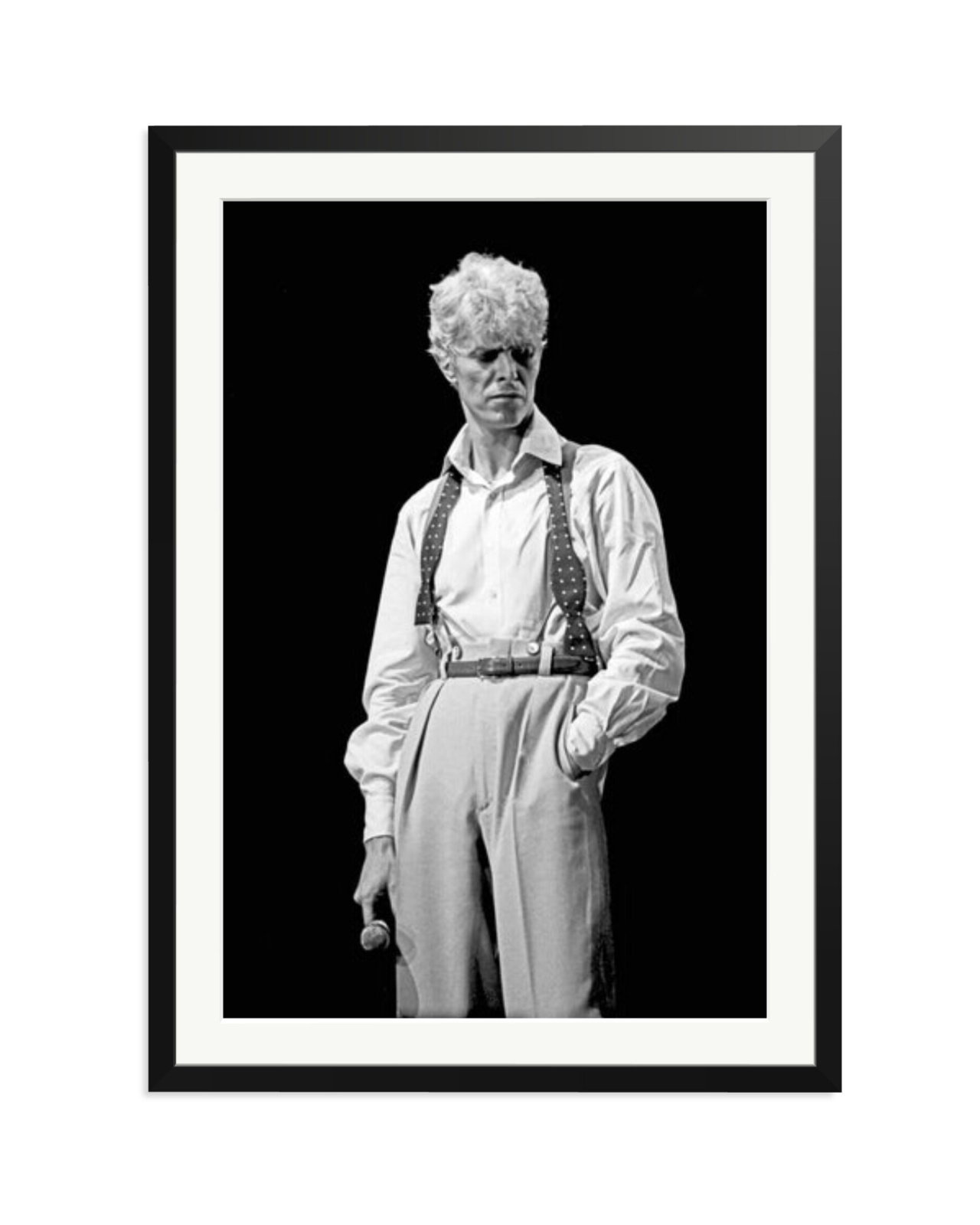 David Bowie 1983 Black and White Black / XXL