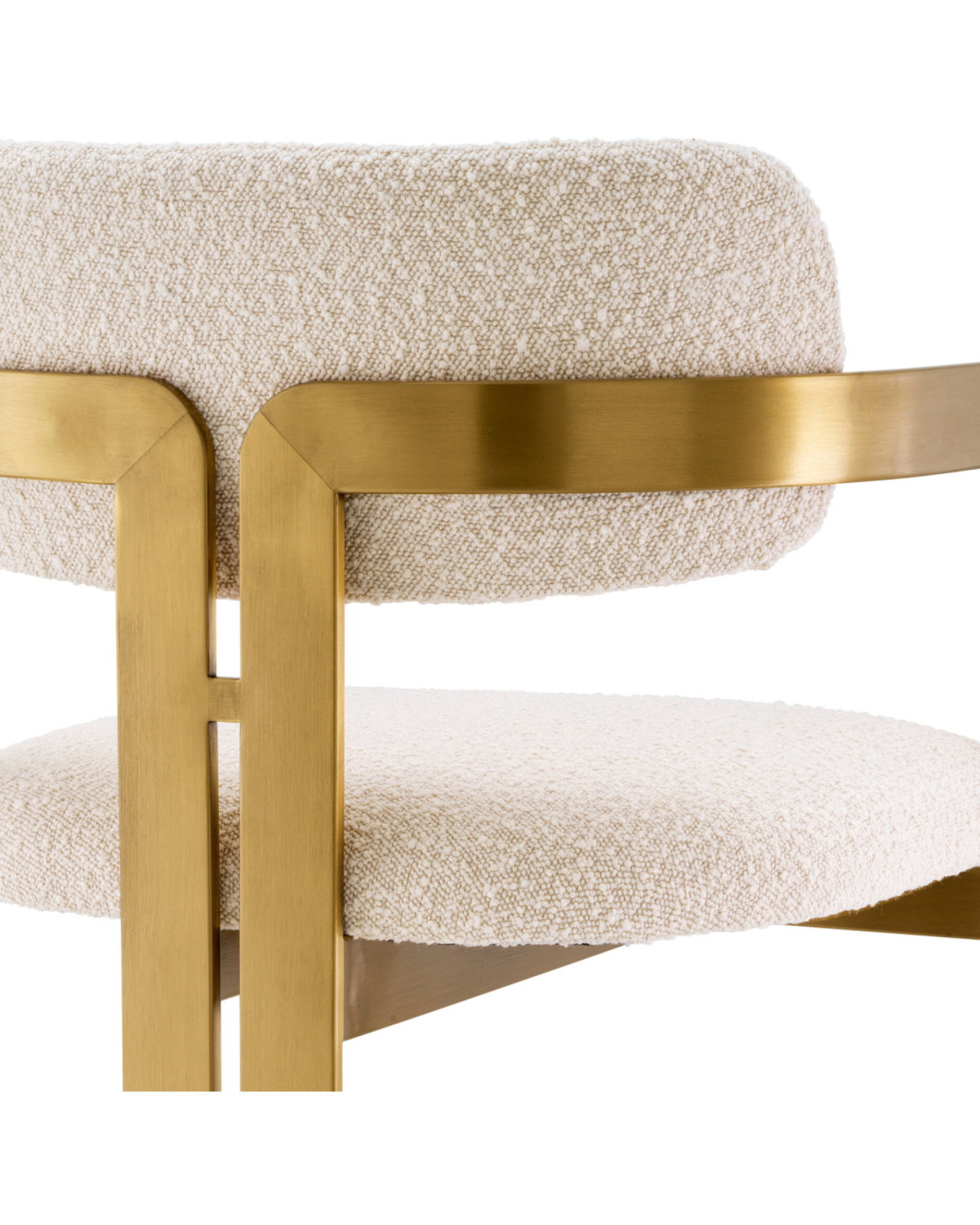 Donato Bar Stool Bouclé Cream