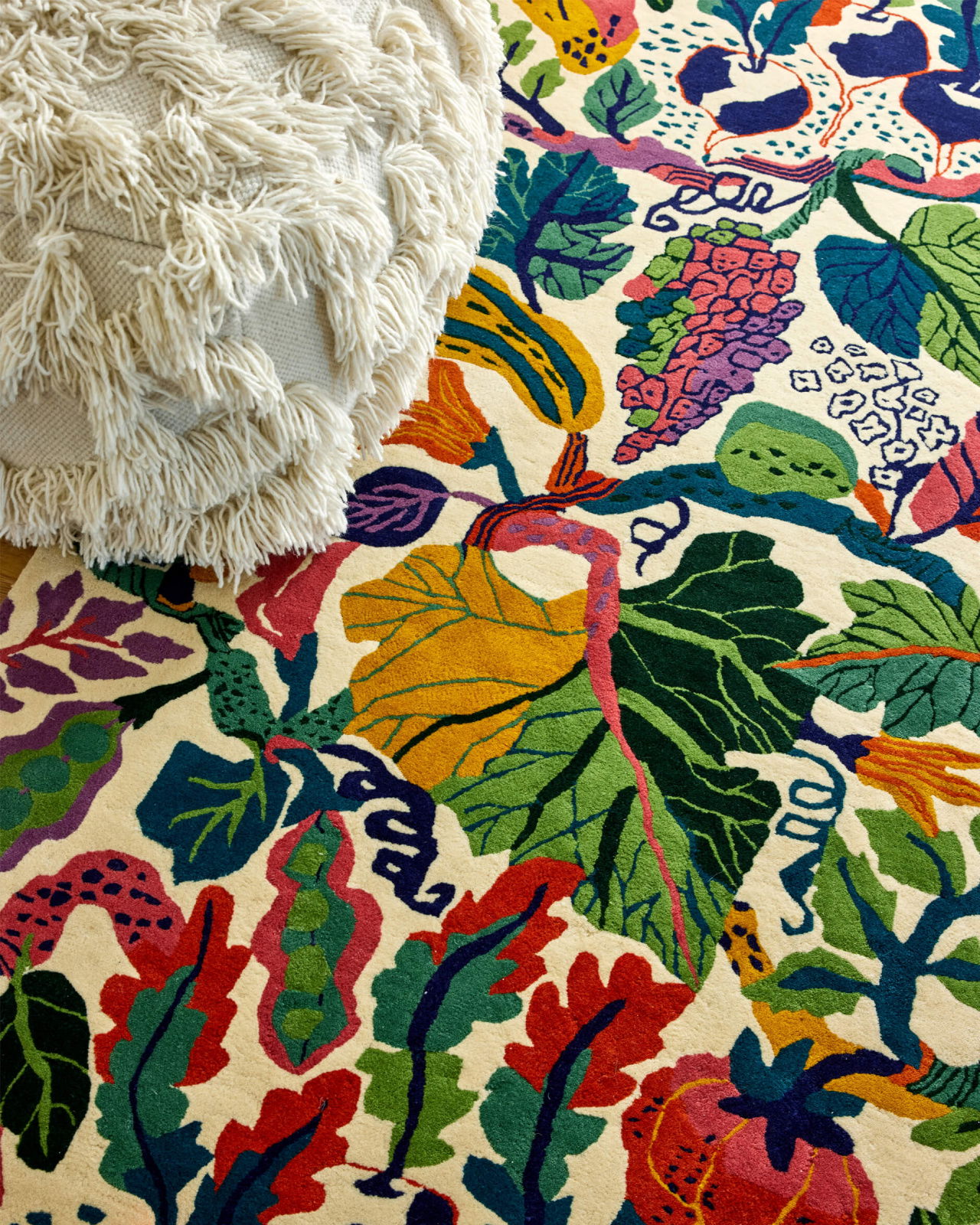 Heritage Garden tæppe cream multi