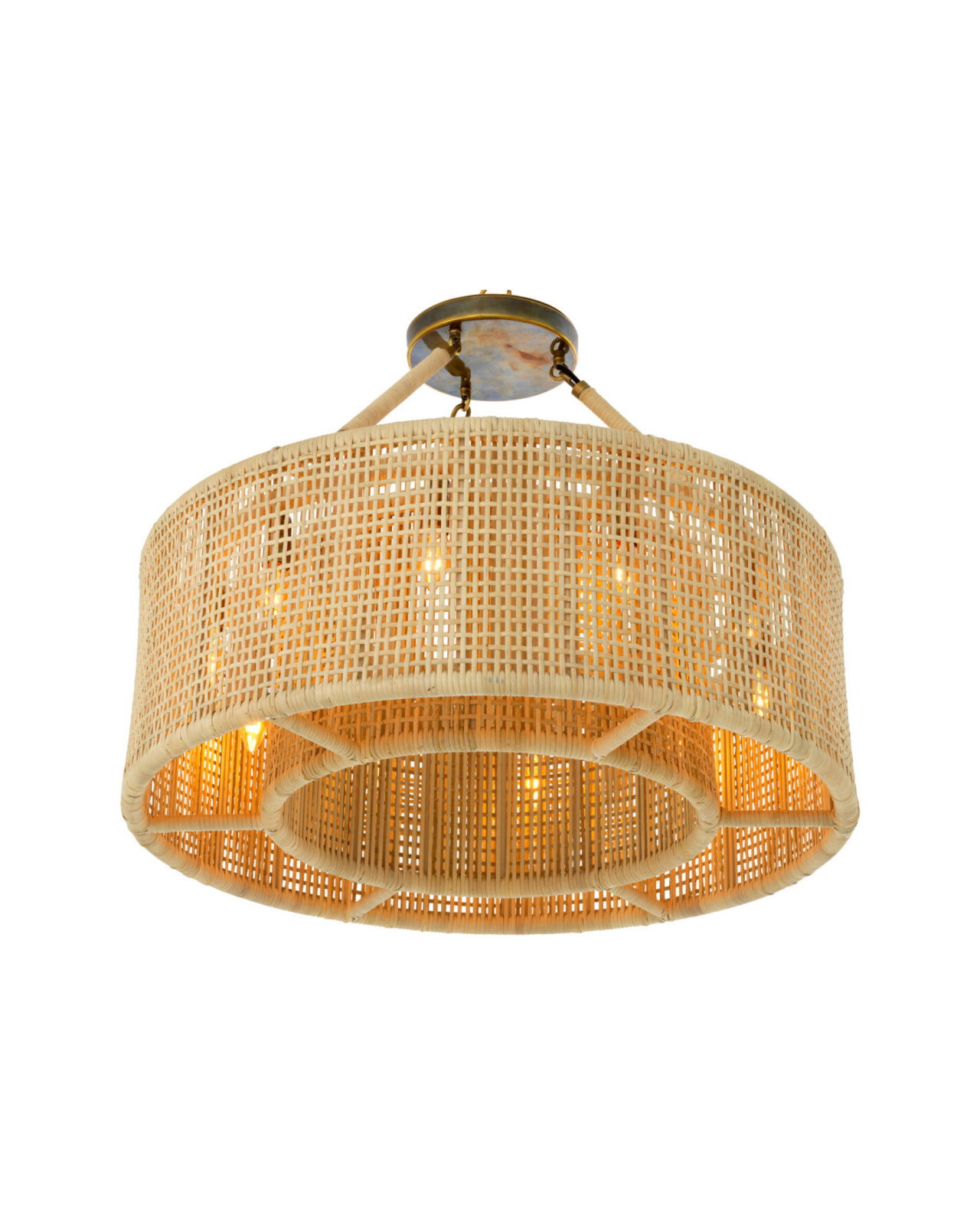 Bernardi Ceiling Lamp Natural Rattan