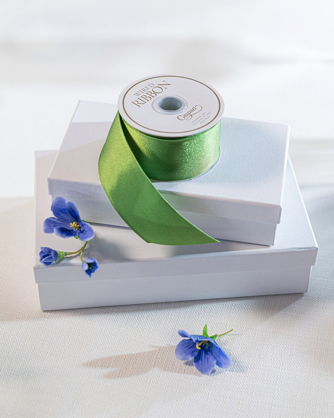 Satinband grön 8,2m