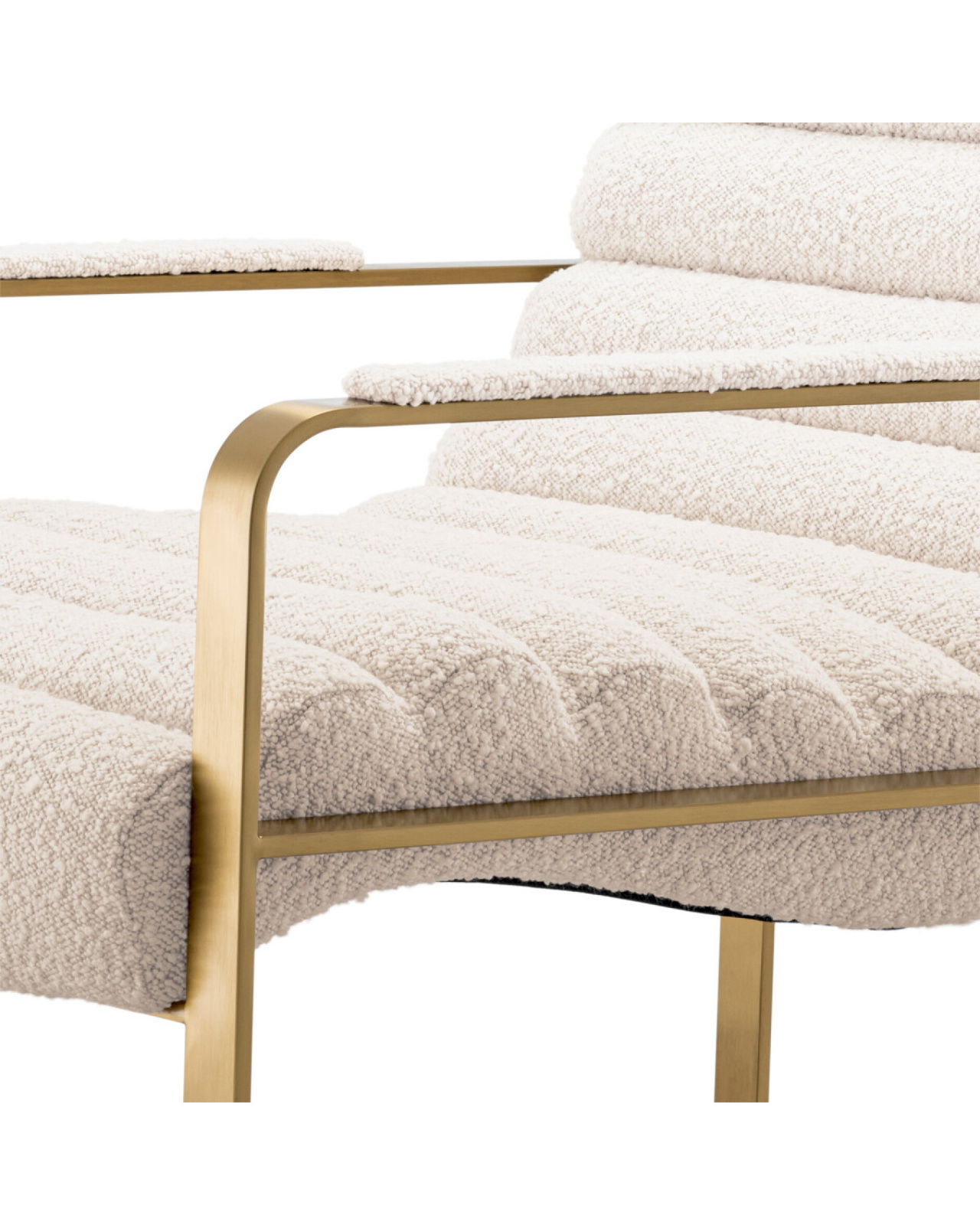 Olsen fauteuil bouclé crème