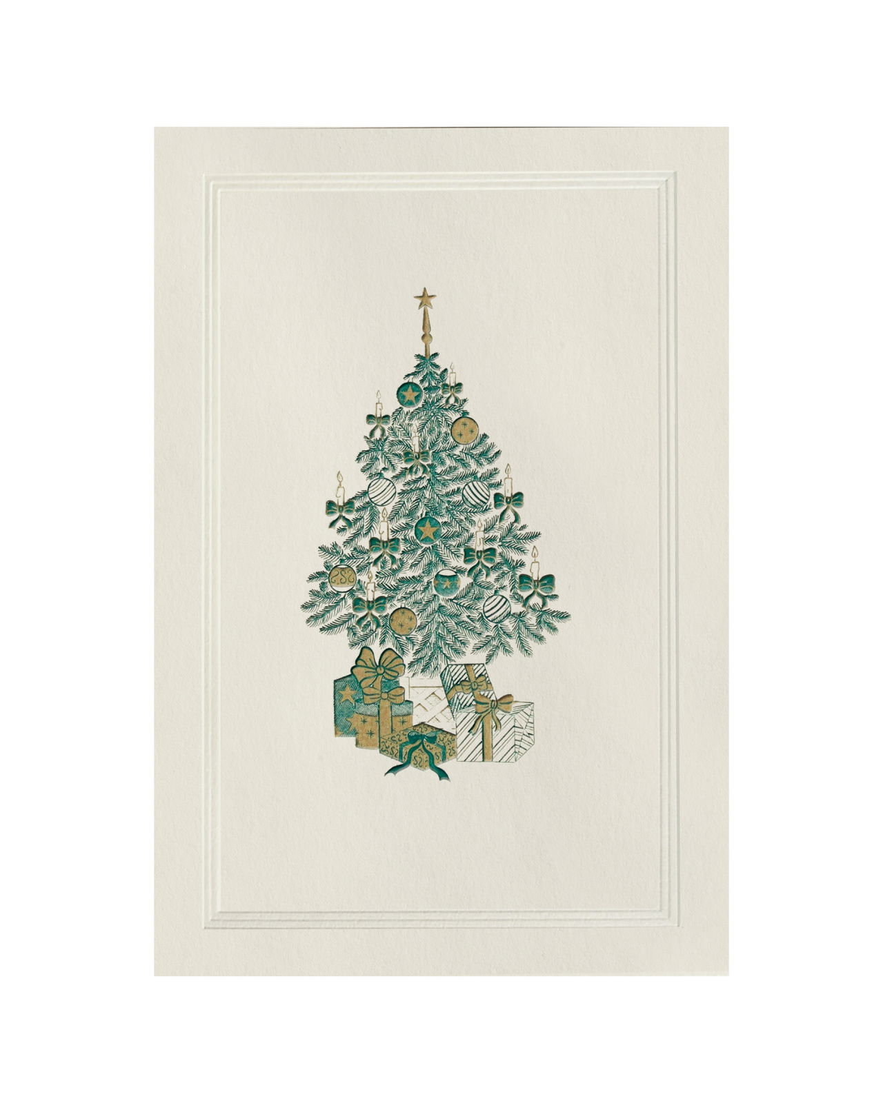 Tree with Gifts Weihnachtskarte
