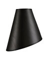 Cone lampshade leather ebony