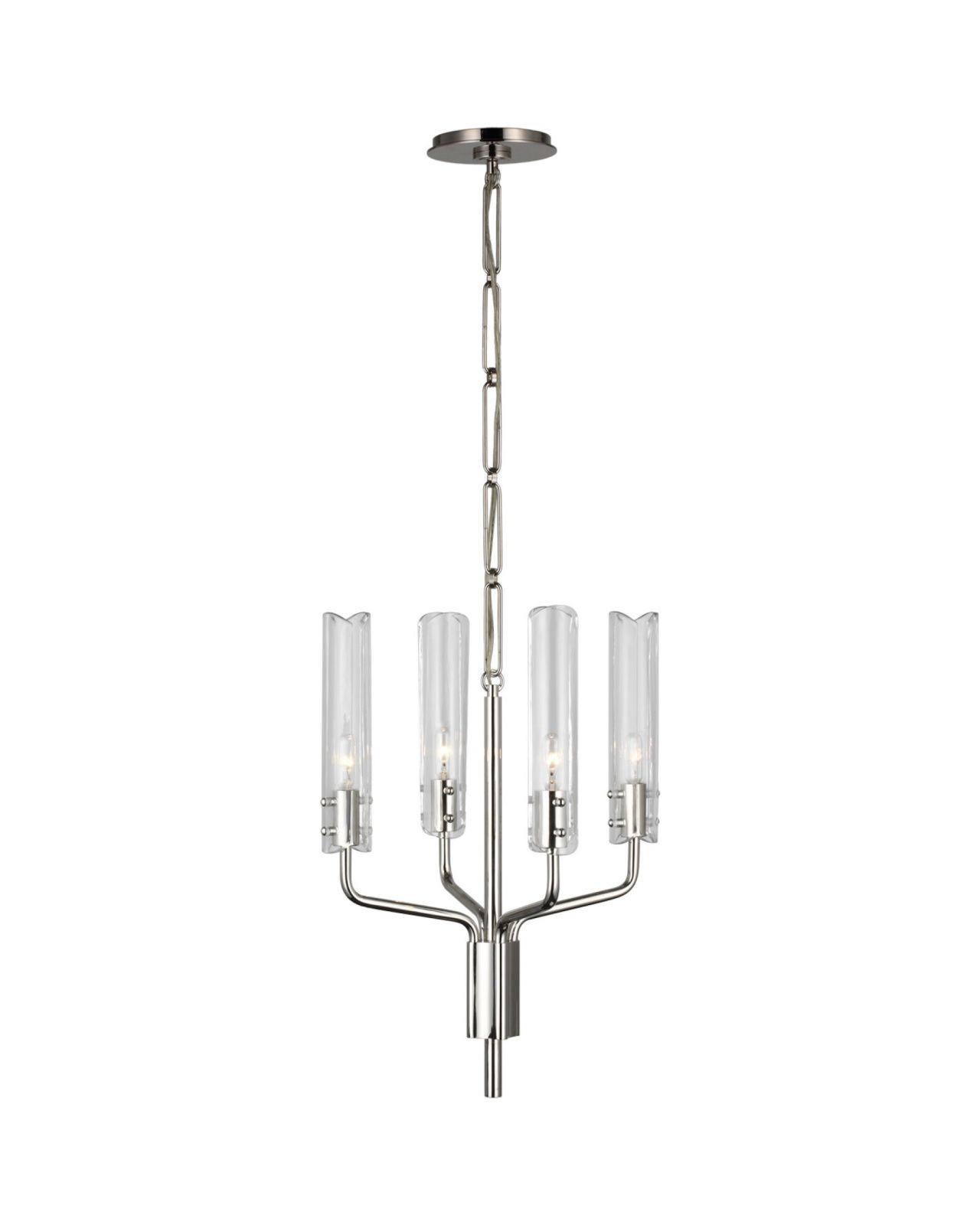 Casoria Petite Chandelier Polished Nickel