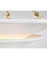Mollino Tiered Chandelier Antique Brass M