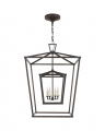 Darlana Double Cage Lantern Black Large